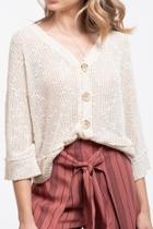  Buttoned Knit Top