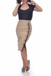  Sarina Button Skirt