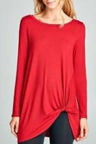  Red Twist Tunic