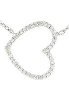  Sideways Diamond-heart Necklace