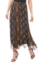  Chiffon Panel Skirt