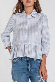 Roseann Striped Peplum Buttondown