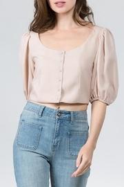  Billow Sleeve Crop Top