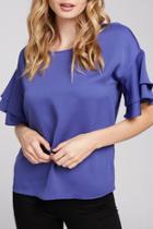  S/s Ruffle Top