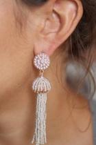  Silver Tassel Earrings