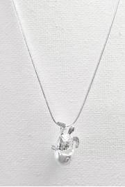  Silver Hatching-sea-turtle Necklace