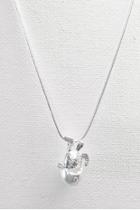  Silver Hatching-sea-turtle Necklace