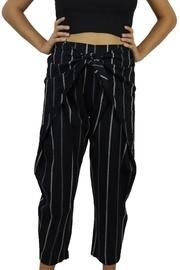 Black Striped Pants