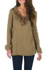 Ruffle Sweater Tunic