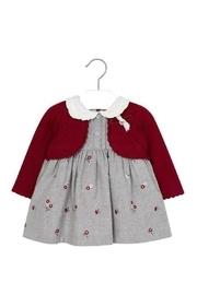  Embroidered Cardigan Dress