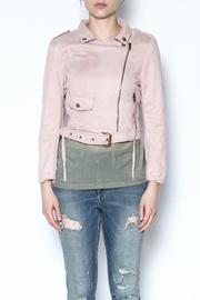  Suede Cropped Jacket