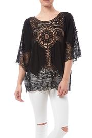  Black Crochet Top