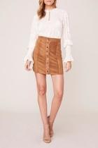  Alright Faux-leather Skirt