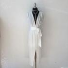  White Wrap Dress