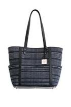  Black Ikat Woven Bag