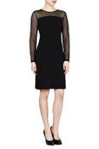  Long Sleeve Mesh Dress