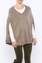  Taupe Sweater Poncho