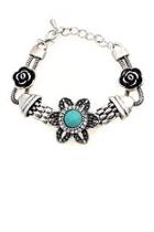  Turquoise Flower Bracelet