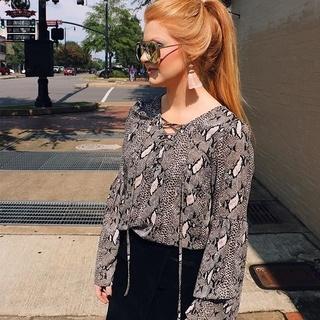  Blue See Through Blouse