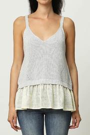  Sleeveless Contrast Top