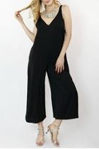  Sleeveless Black Jumpsuit