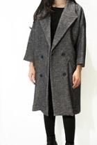  Double-breasted Cocoon Overcoat