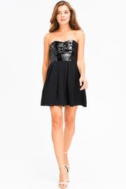  Sequined Sweetheart Mini Dress