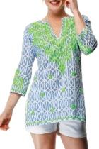  Geo Embroidered Tunic