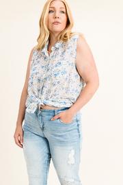  Button Up Floral Blouse