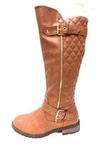  Quilted Tan Boots