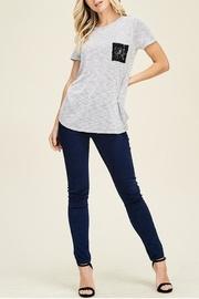  Lace Pocket Tee