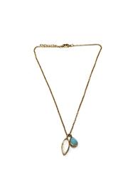  Crystal-and-stone Charm Necklace