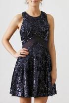  Sequin Mesh Dress
