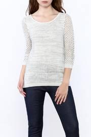  Tie Back Metallic Sweater
