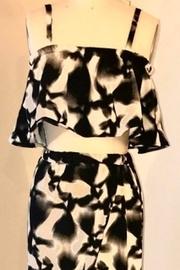  Kiki Black White Skirt Set