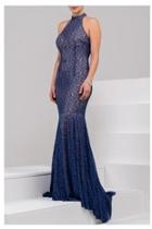  High Neck Gown