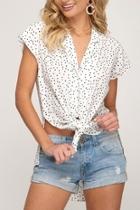  Starlet Button-down Top