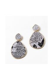  Snakeskin Statement Earrings