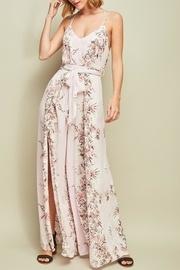  Floral Open-back Jumpsuit