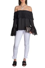  Lace Off Shoulder Bell Slv Top