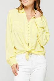  Eleni L/s Covered Button Blouse