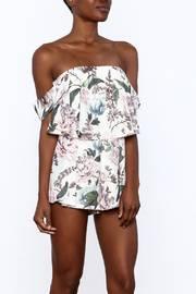 Off Shoulder Floral Romper