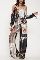  Scarf Print Jumpsuit