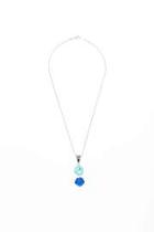  Aqua Blue Sea Glass Necklace