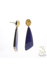  Lapis Druzy Earrings