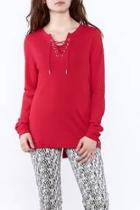  Red Long Sleeve Sweater