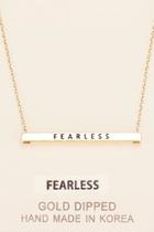  Inspirational Fearless Necklace