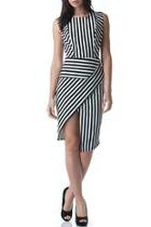  Black Striped Dress