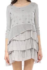  Layered Knit Muslin Top
