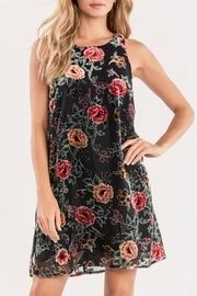  Winter-bloom Velvet Dress